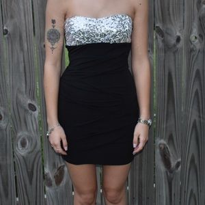 Black and silver party dress ✨